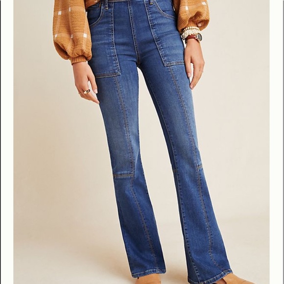Pilcro and the Letterpress Denim - ANTHROPOLOGIE HIGH-RISE PILCRO CARPENTER JEANS